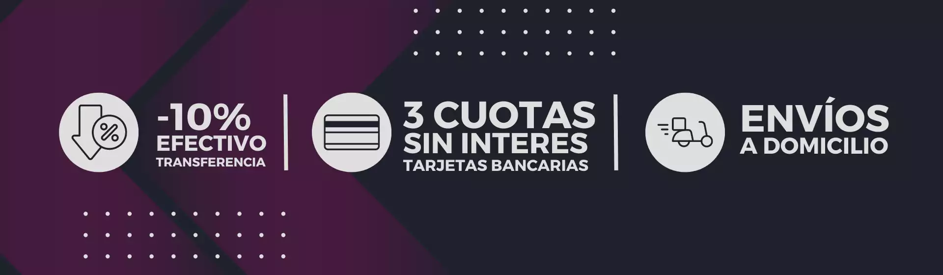 3 cuotas sin interés